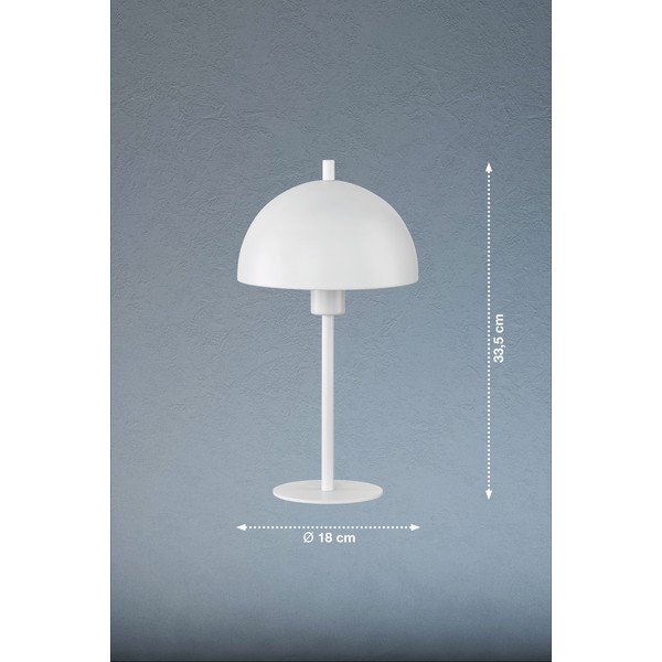 Bijela stolna lampa s metalnim sjenilom (visina 33,5 cm) Kia – Fischer & Honsel-image-3