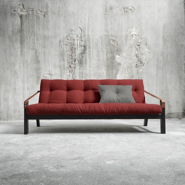 Kauč na razvlačenje Karup Poetry Black / Passion Red / Granite Grey-image-2
