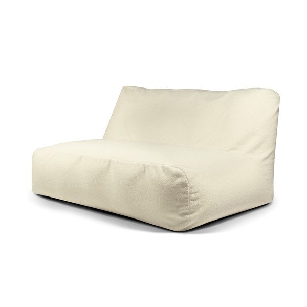 Krem vreća za sjedenje od bouclé tkanine Sofa Tube 160 – SLOWDOWN