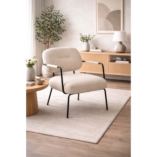 Bež fotelja Dillon – Actona-image-1