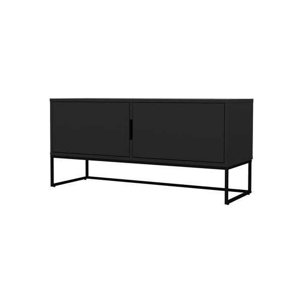 Crna TV komoda s metalnim nogama Tenzo Lipp-image-3
