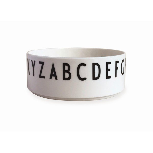 Bijela zdjelica za djecu Design Letters Eat & Learn, ø 11 cm