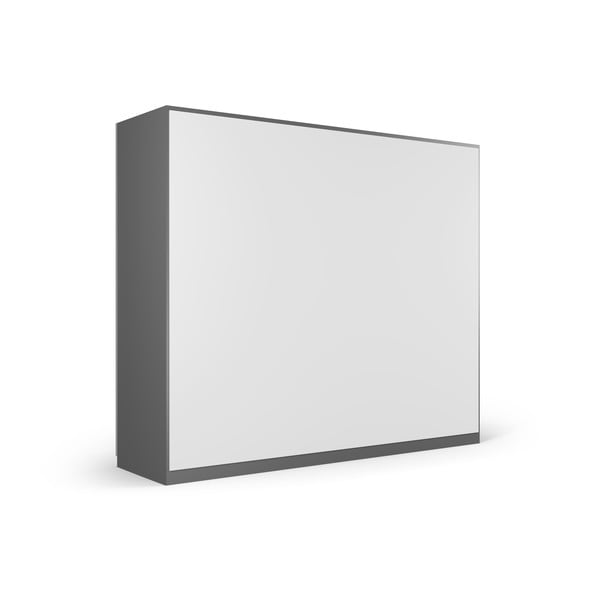 Tamno sivi ormar s ogledalom i kliznim vratima 250x215 cm Lisburn - Cosmopolitan Design-image-4