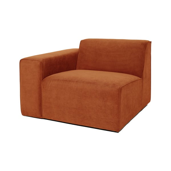 Narančasti baršunasti završni element Scandic Sting, 101 cm, lijevi kut-image-2