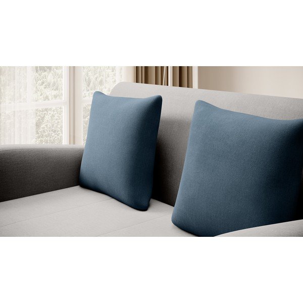 Plava/svijetlo siva baršunasti sklopiva sofa 130 cm Ario – ELTAP-image-4
