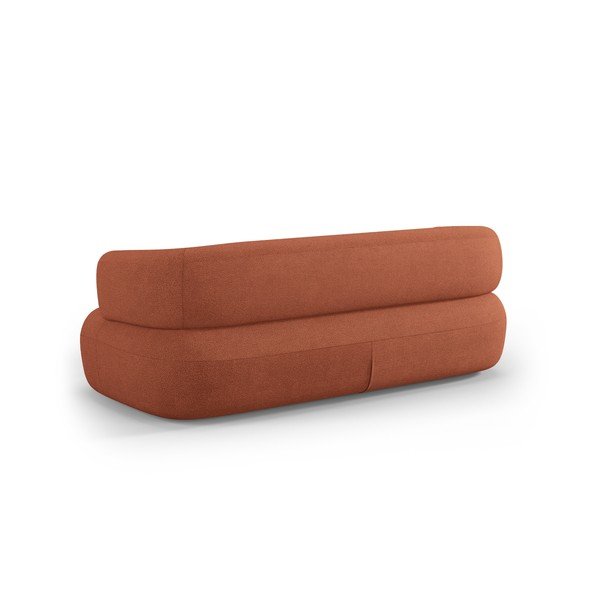 Sofa od bouclé tkanine boja terakote 178 cm Jenny – Micadoni -image-3