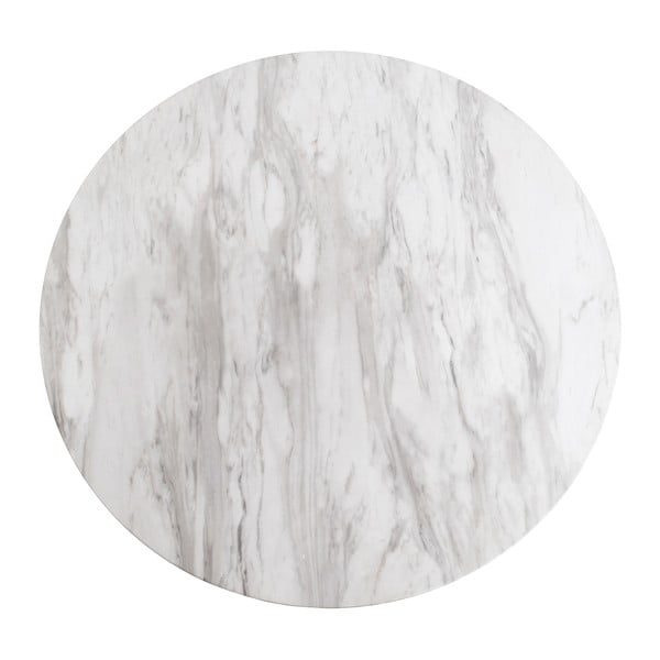 Okrugli blagovaonski stol s pločom stola u mramornom dekoru ø 90 cm Bolzano – House Nordic-image-3