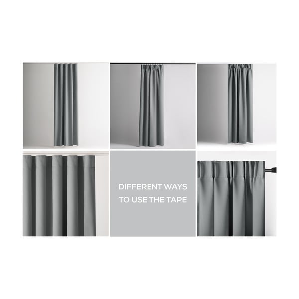 Siva zavjesa za djelomično zamračenje 140x270 cm Kierra – Restilo-image-3