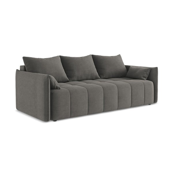 Tamno siva sklopiva/s prostorom za odlaganje sofa 225 cm Moku – Makamii-image-1