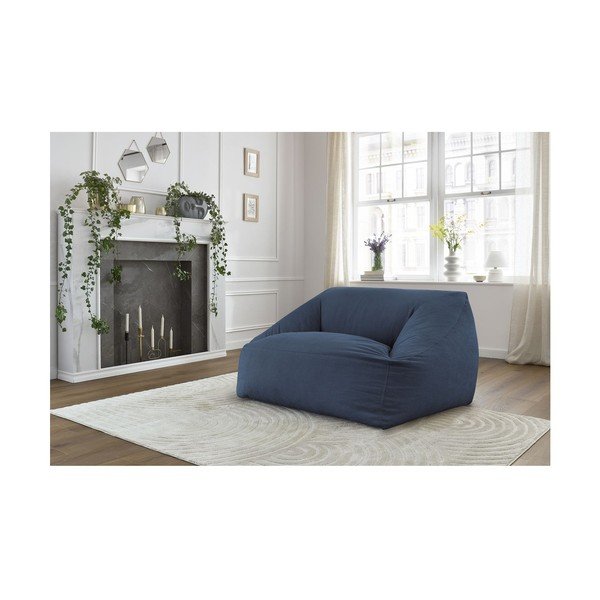 Tamno plava vreća za sjedenje od samta Lilibet – Bobochic Paris-image-1