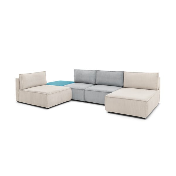 Kutna garnitura od samta (promjenjiva) Nihad modular – Bobochic Paris-image-4