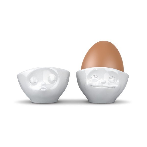 Set s dvije bijele posudice za jaje zaljubljeni par 58products, 100 ml-image-2