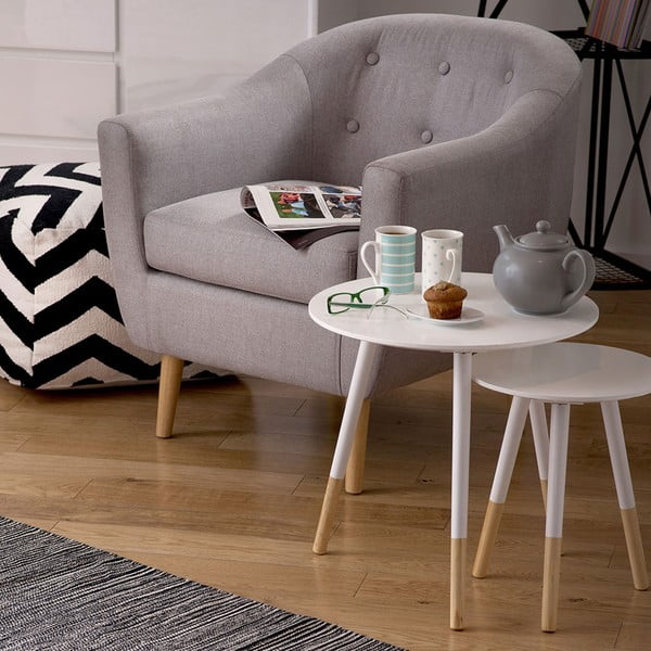 Okrugli pomoćni stolići u setu 2 kom ø 48 cm Viborg – Premier Housewares-image-1