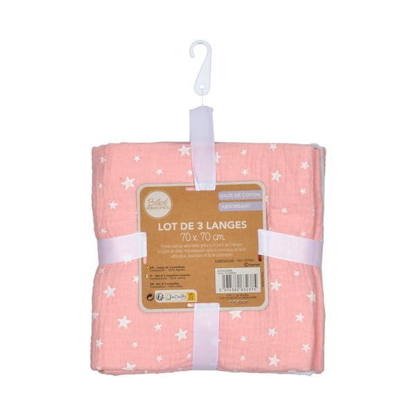 Pelene u setu 3 kom od muslina – Bébé Douceur-image-3