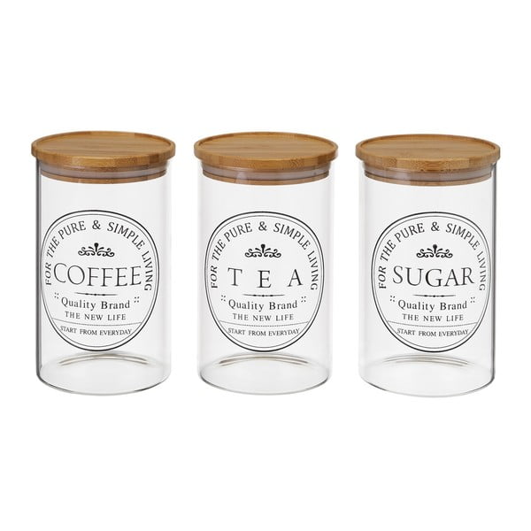 Staklene posude za namirnice u setu 3 kom – Casa Selección