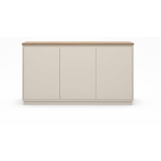 Bež komoda u dekoru hrasta 152x84x40 cm Loreta – Marckeric