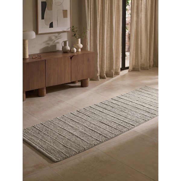 Siva ručno rađena vunena staza 80x250 cm Camden Parker – Ted Baker-image-1