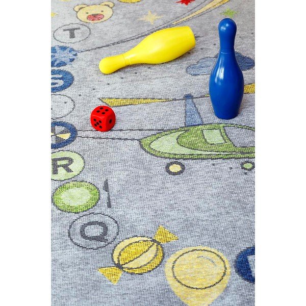 Sivi dvostrani dječji tepih Narma Tähemaa, 160 x 230 cm-image-3