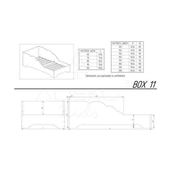 Dječji krevet od borovine 70x160 cm Box 11 - Adeko-image-3