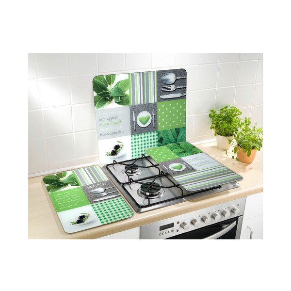 Set od 2 staklena poklopca za štednjak Wenko Menu-image-1