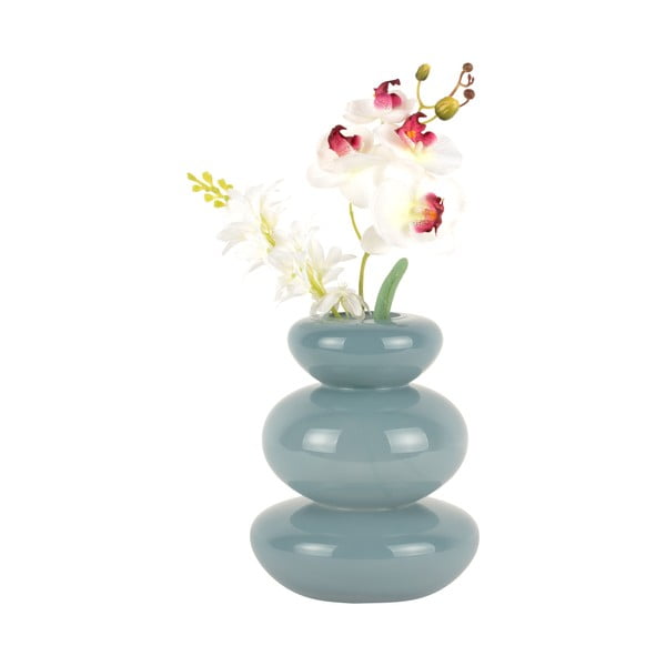 Plava staklena vaza Bubbles - PT LIVING-image-2