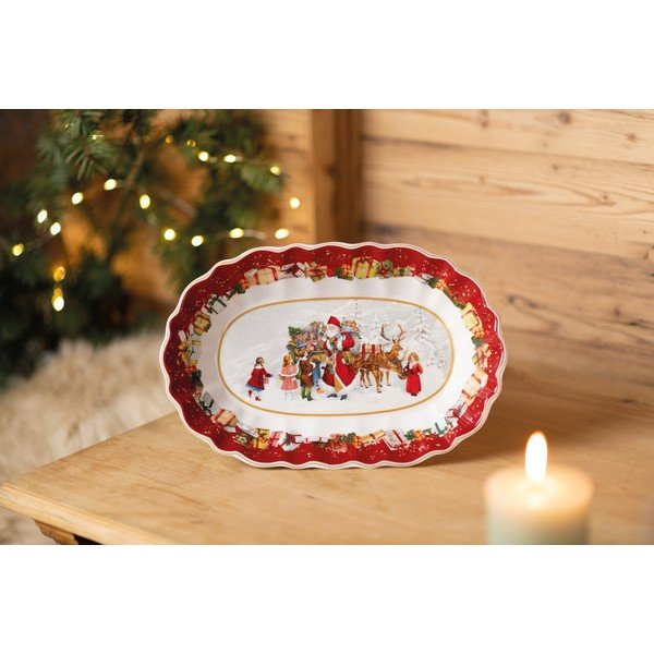 Božićni porculanski tanjur za posluživanje Villeroy & Boch, 30 x 19,8 cm-image-1