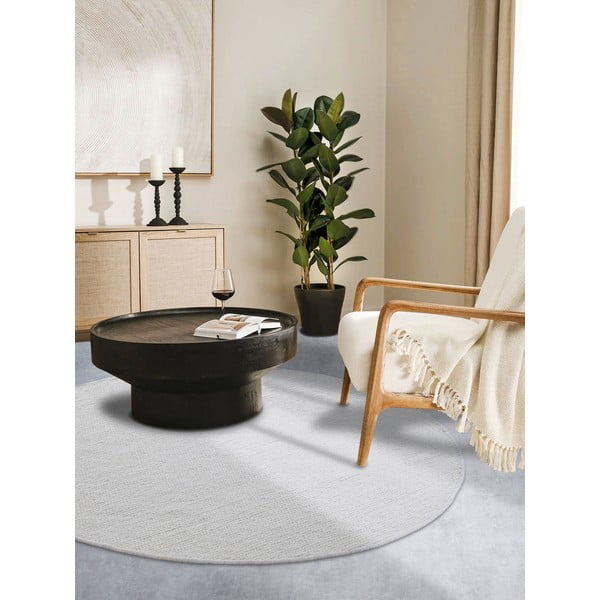 Bijeli ručno rađen vunen okrugao tepih ø 160 cm Francois – Villeroy&Boch-image-1