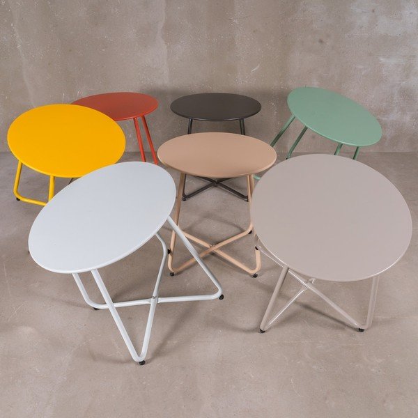 Metalni okrugli vrtni stolić ø 45 cm Luna - LDK Garden-image-1