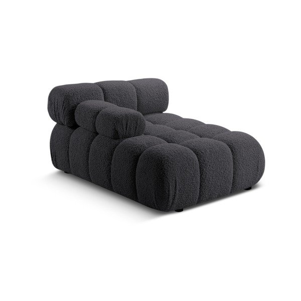 Antracitno siva modularna sjedeća garnitura od bouclé tkanine (s lijevim kutom) Bellis – Micadoni Home-image-4