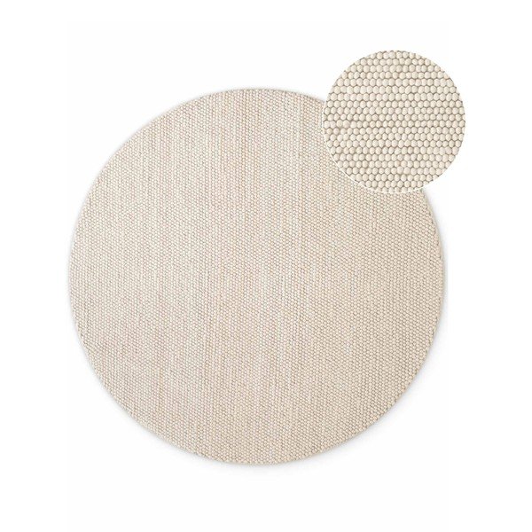 Krem ručno rađen vunen okrugao tepih ø 200 cm Richmond Diana – Ted Baker