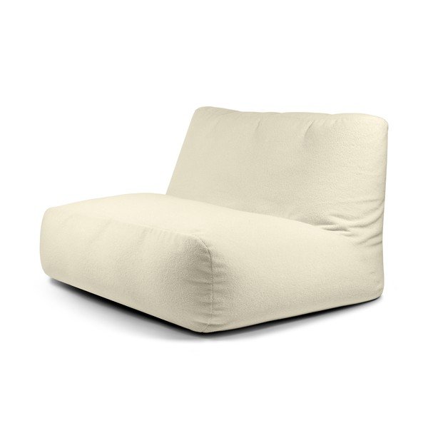 Krem vreća za sjedenje od bouclé tkanine Sofa Tube – SLOWDOWN