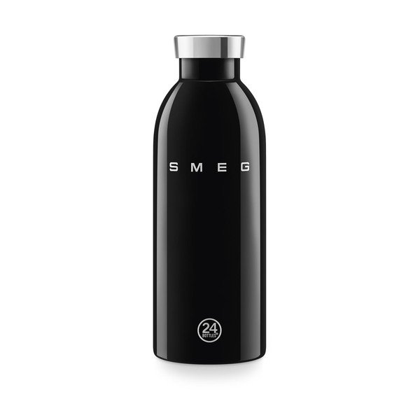 Crna termosica od nehrđajućeg čelika 500 ml 24BOTTLES – SMEG