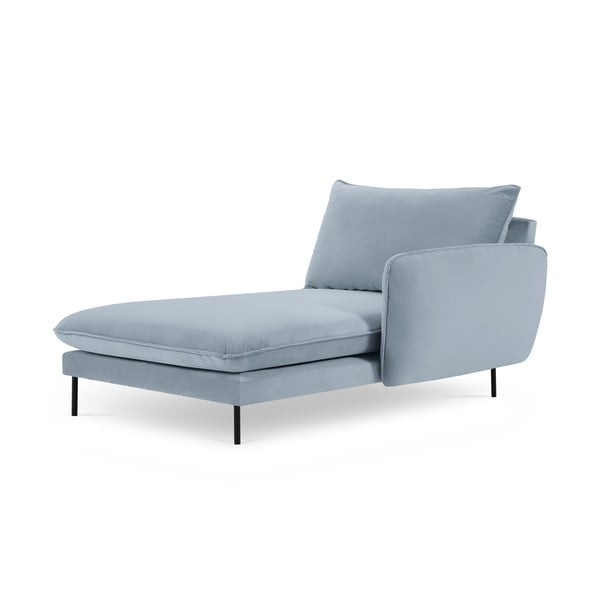 Svjetloplava baršunasta ležaljka (desni kut) Vienna - Cosmopolitan Design-image-3