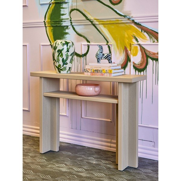 Pomoćni stol od masivne jele u prirodnoj boji 32x110 cm Cupa – Bloomingville-image-1