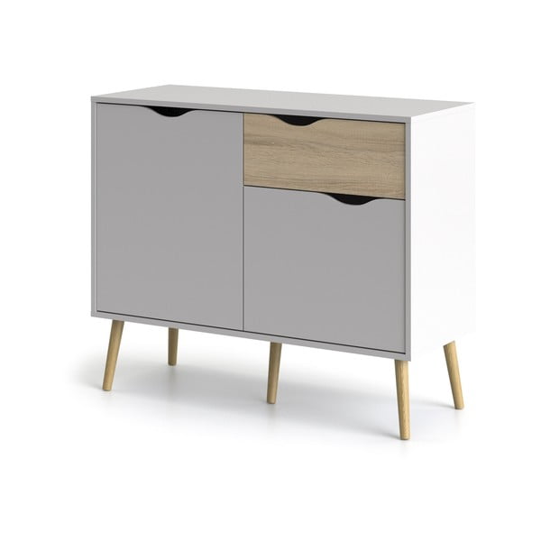 Bijela komoda Tvilum Oslo, 99 x 82 cm-image-2