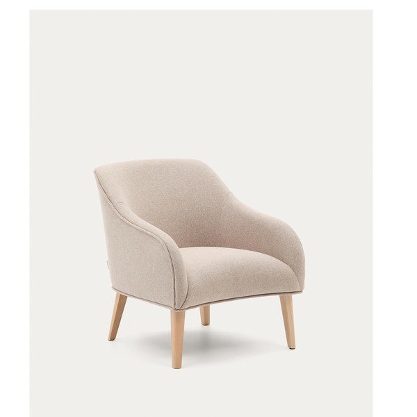 Bež fotelja Bobly – Kave Home-image-3