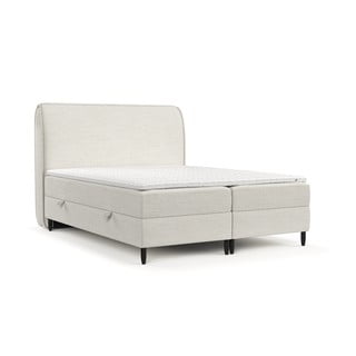 Krem boxspring krevet s prostorom za pohranu 180x200 cm Melba – Maison de Rêve