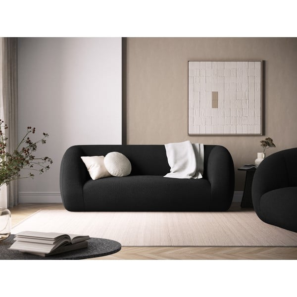 Tamno siva sofa od bouclé tkanine 210 cm Essen – Cosmopolitan Design-image-1