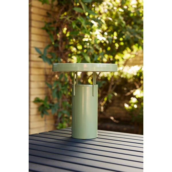 Zelena LED stolna lampa s mogućnosti zatamnjivanja s metalnim sjenilom (visina 28 cm) BringMe – Hübsch-image-4