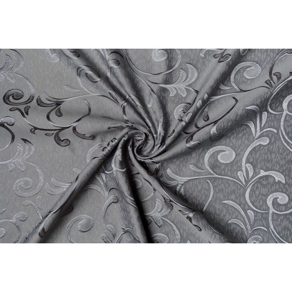 Siva zavjesa od jacquarda 210x245 cm Glory – Mendola Fabrics-image-2