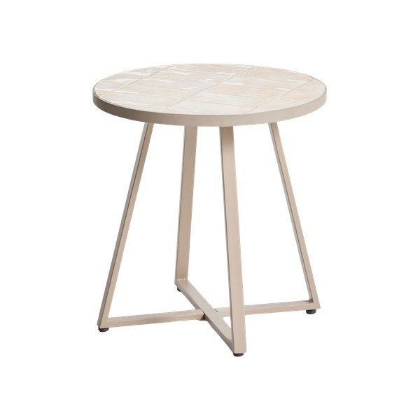 Okrugao vrtni stolić s keramičkom daskom ø 45 cm Tella – Kave Home