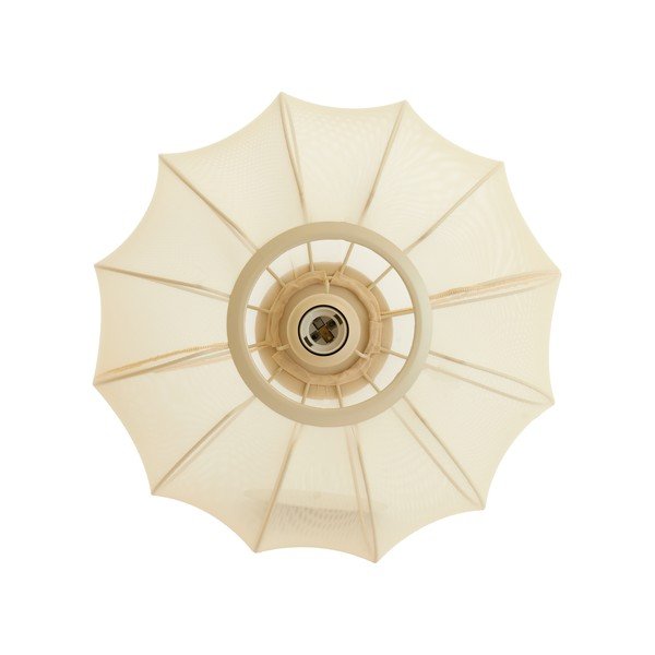 Krem stropna svjetiljka s tekstilnim sjenilom ø 40 cm Plumalia – Light & Living-image-2