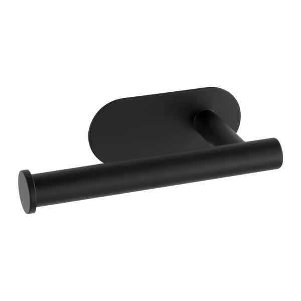 Mat crni samoljepljiv set pribora za kupaonicu od nehrđajućeg čelika Orea – Wenko-image-3