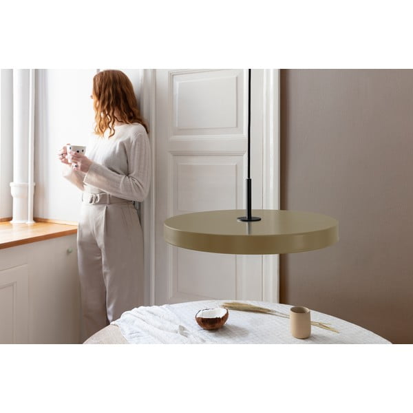 Svjetlo smeđa LED viseća svjetiljka s metalnim sjenilom ø 43 cm Asteria Medium – UMAGE-image-4