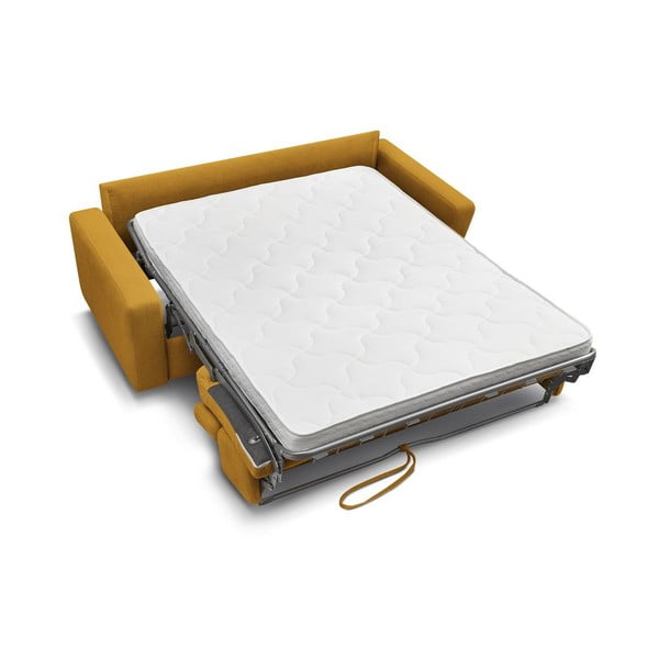 Senf žuta sklopiva sofa 195 cm Monaco – Bobochic Paris-image-4