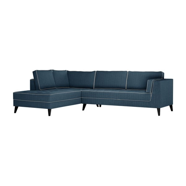 Traper plava sofa s krem detaljima Stella Cadente Maison Atalaia, lijevi kut