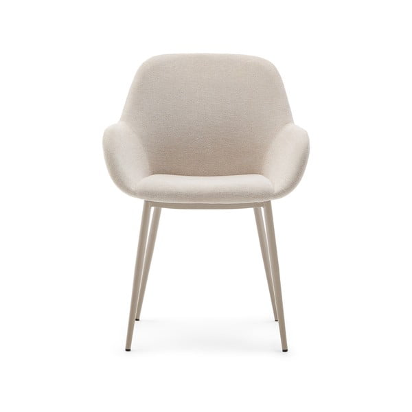 Krem podstavljena blagovaonska stolica Konna – Kave Home-image-4