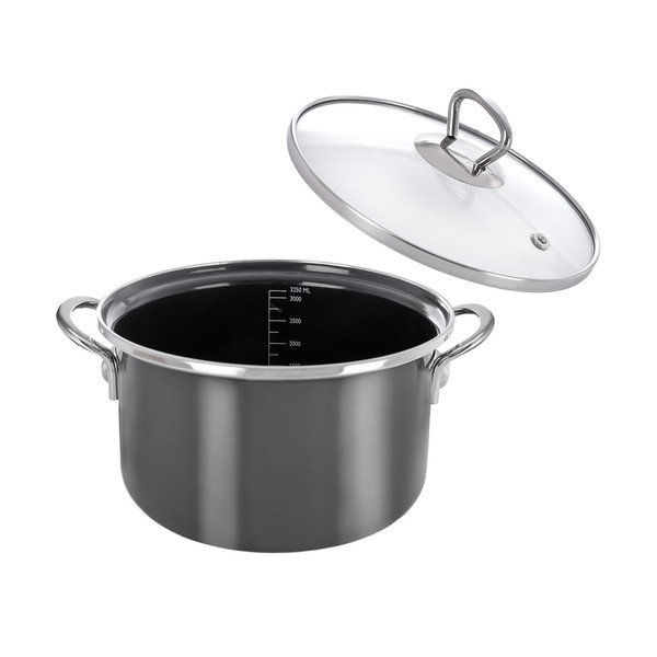 Emajliran lonac s poklopcem 3,25 l Metalic – Orion