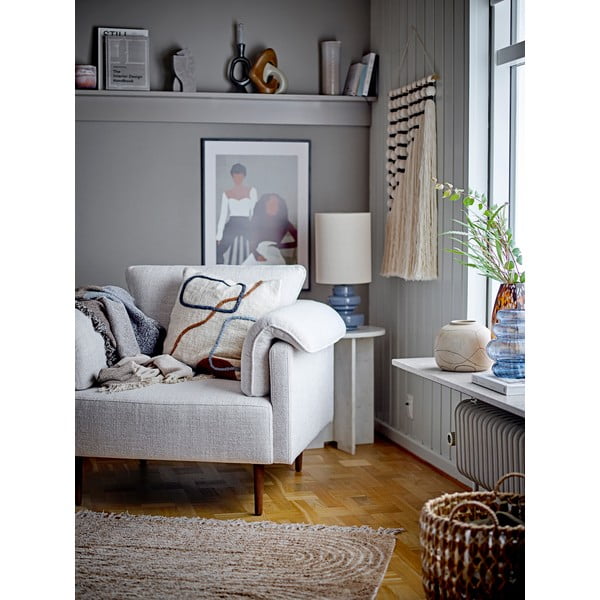 Plava stolna lampa s tekstilnim sjenilom (visina 51 cm) Fabiola – Bloomingville-image-3