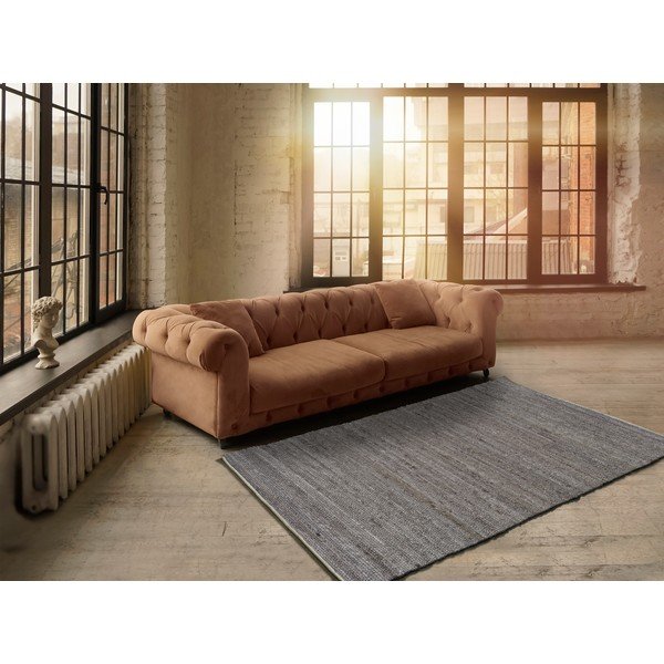 Smeđi tepih od reciklirane plastike Universal Cinder, 140 x 200 cm-image-1